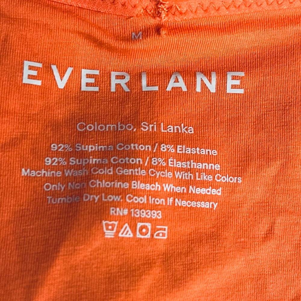 Everlane The Tube Top Orange Creamsicle Size Medium - Picture 5 of 6
